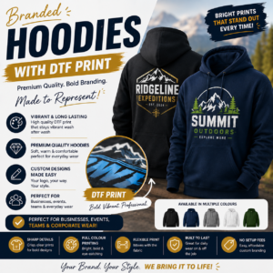 Branded 280 GSM Polycotton Hoodie