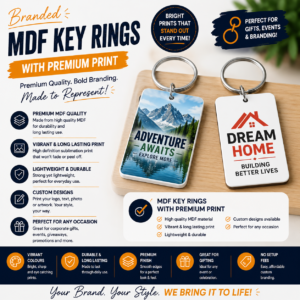 Personalized MDF Key Rings