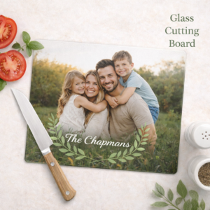 Personalised Glass Cutting Board (27 cm × 18 cm)